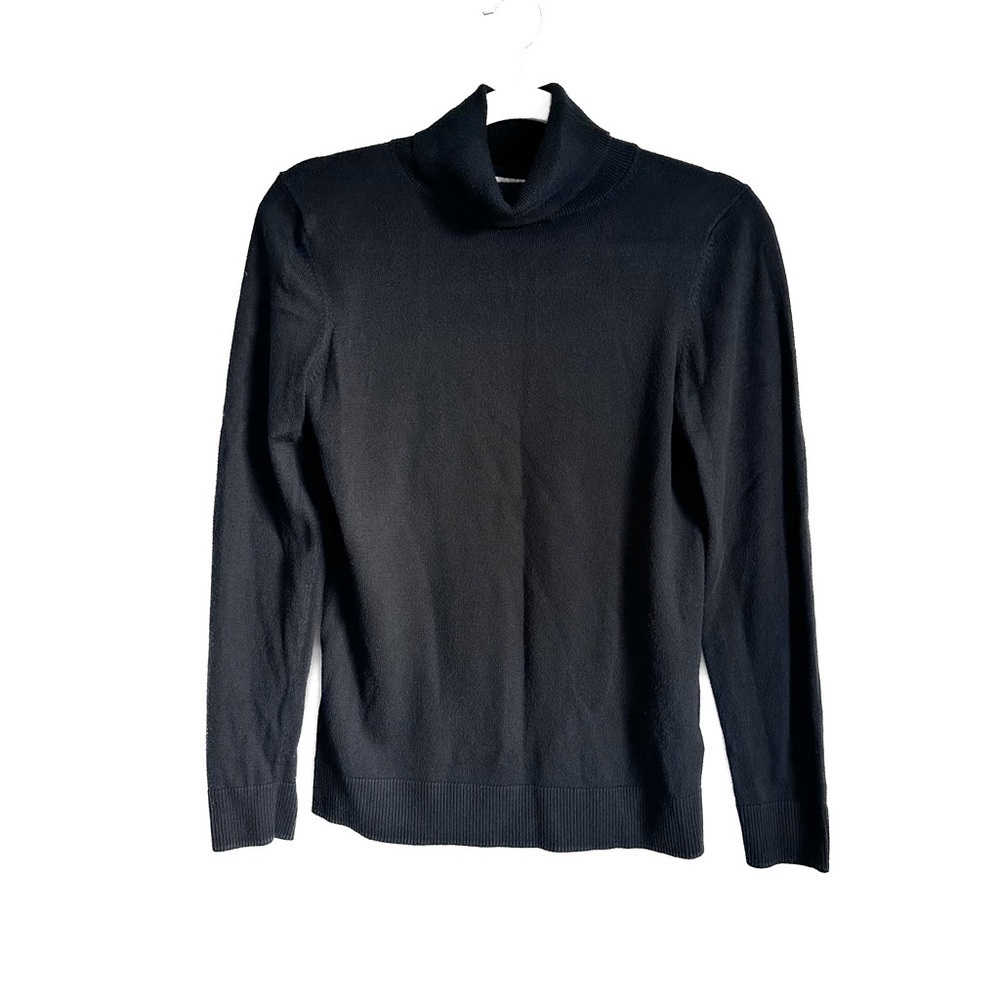 Amazon Essentials Black Turtleneck Sweater Top sz XS